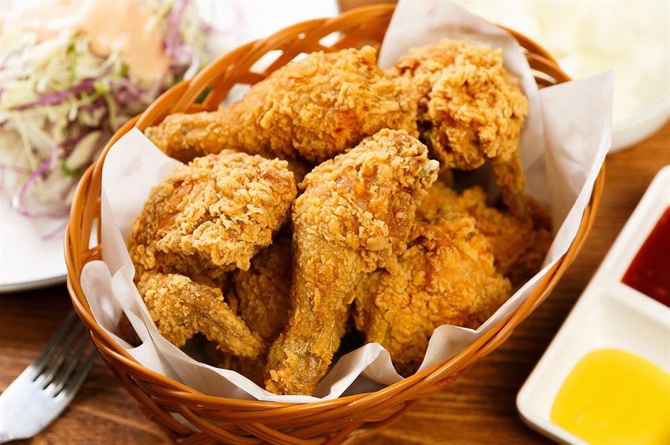 Southern fried chicken image